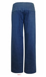 PO61 Striped Indigo Denim Wide Leg Pant