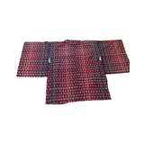 Vintage Japanese Haori Black with red