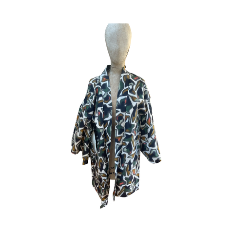 Silk Kimono Dress small