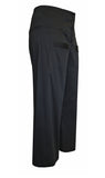 Black matt cotton 7/8 Pants